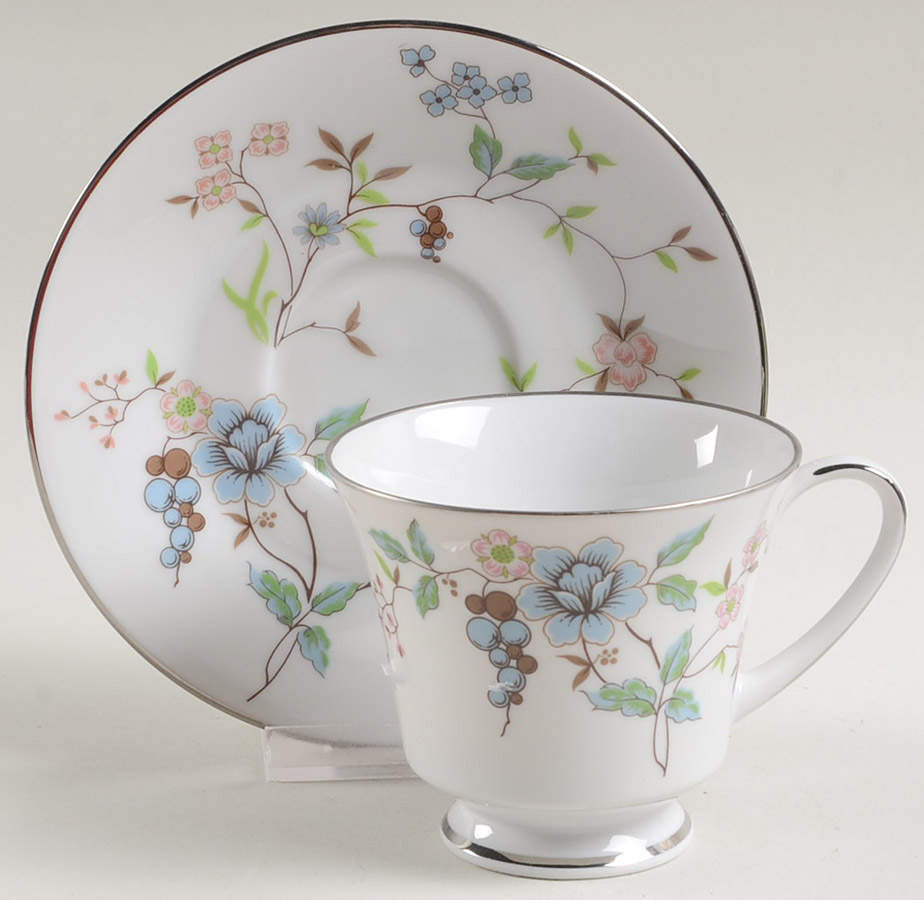 Biltmore Footed Cup & Saucer Set by Noritake-1