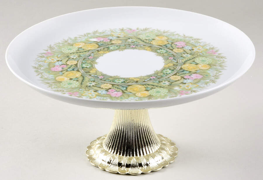 Bimini Cake Stand with 4"-5" Metal Pedestal  Hc by Noritake-1