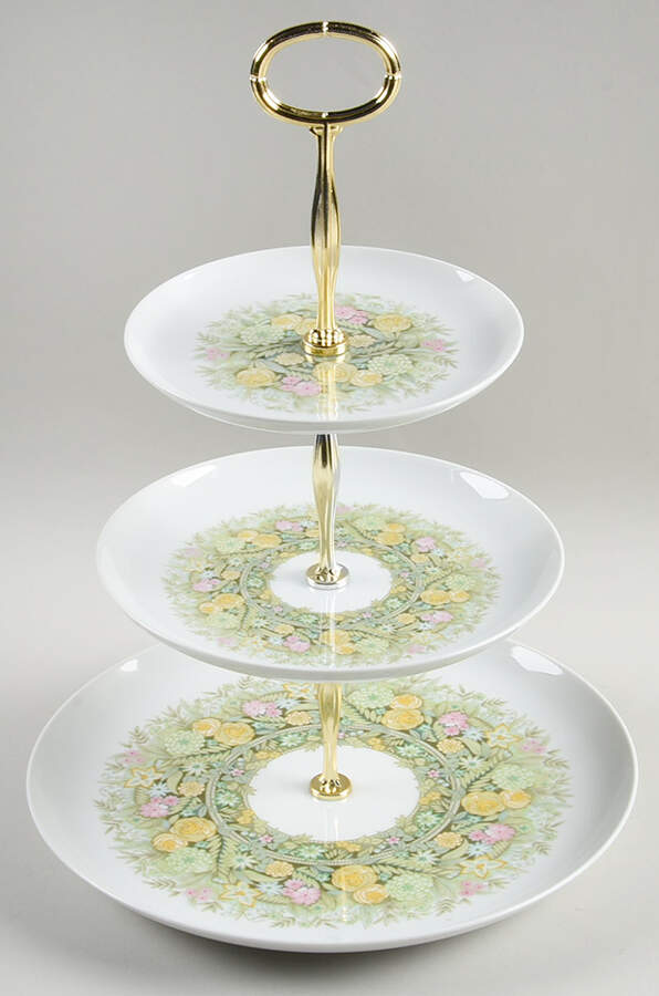 Bimini 13 7/8"-14 1/4" 3-Tiered Serving Tray(DP,SP,BB) HC by Noritake-1
