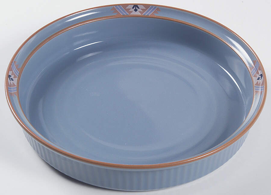 Blue Adobe 9" Quiche by Noritake-1