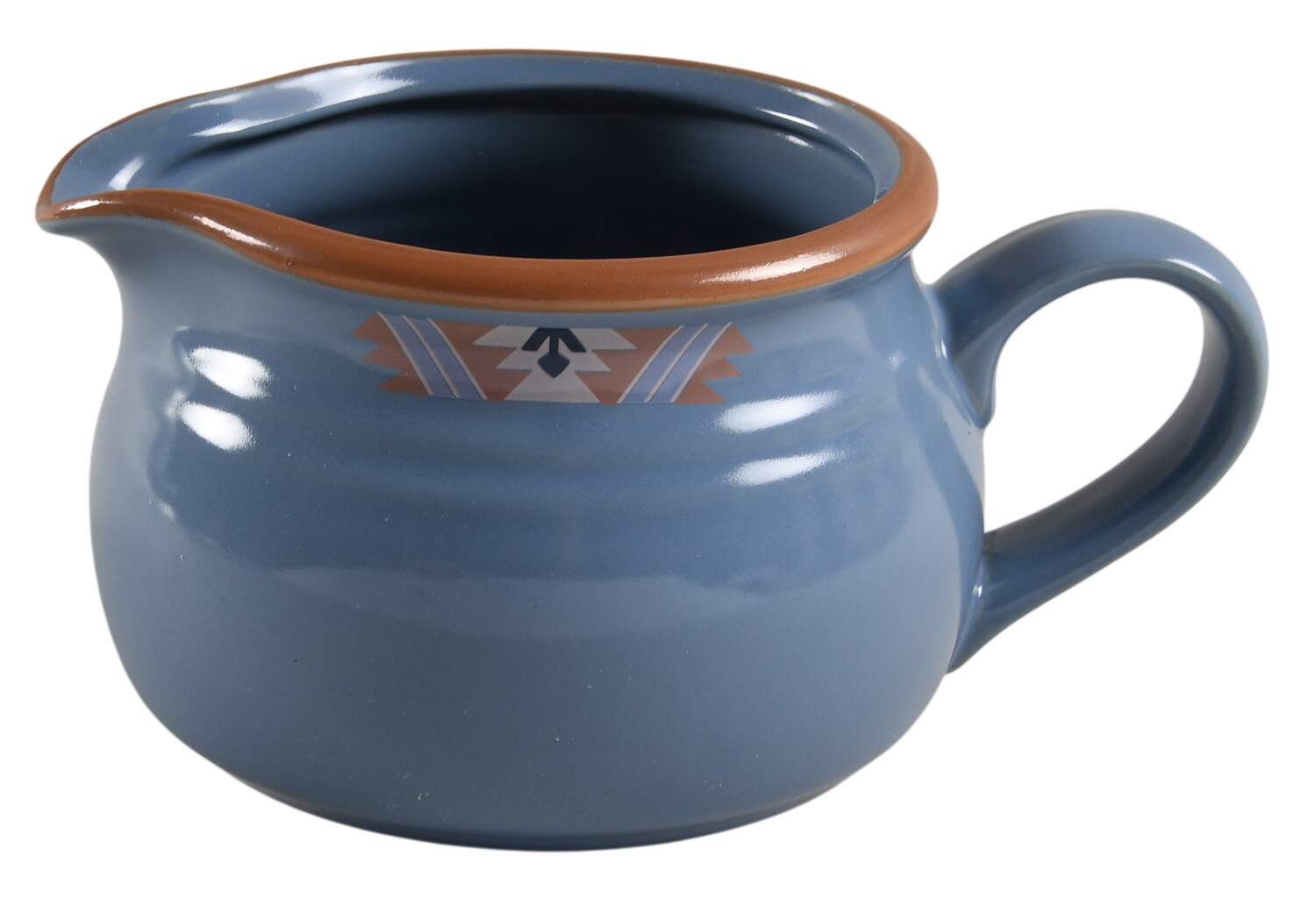 Blue Adobe Gravy Boat by Noritake-1