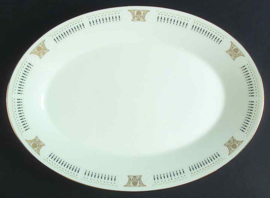 Blakley 14" Oval Serving Platter by Noritake-1