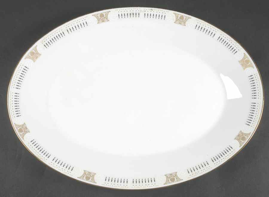 Blakley 16" Oval Serving Platter by Noritake-1