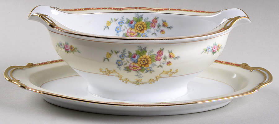 Blakely (No #) Gravy Boat with Attached Underplate by Noritake-1