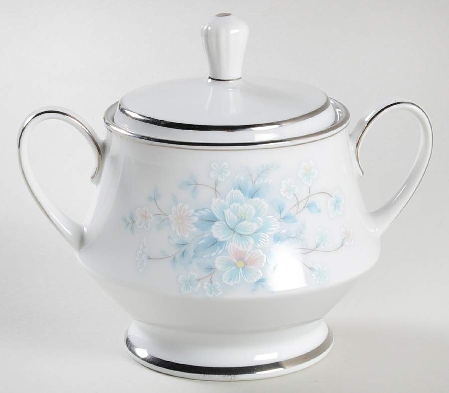 Blue Beauty Sugar Bowl & Lid by Noritake-1