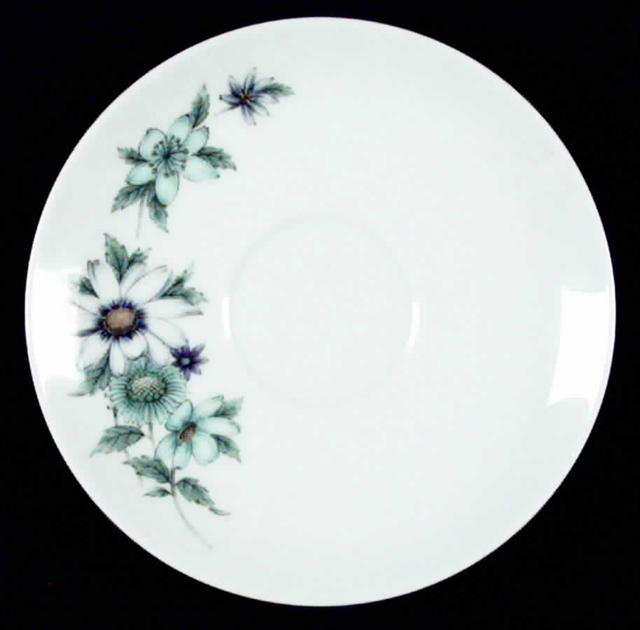Blue Bouquet Saucer by Noritake-1