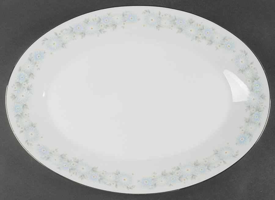 Blue Charm 16" Oval Serving Platter by Noritake-1