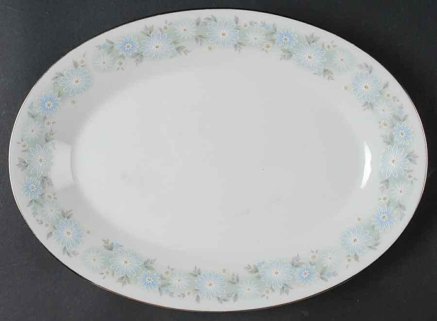 Blue Charm 12" Oval Serving Platter by Noritake-1