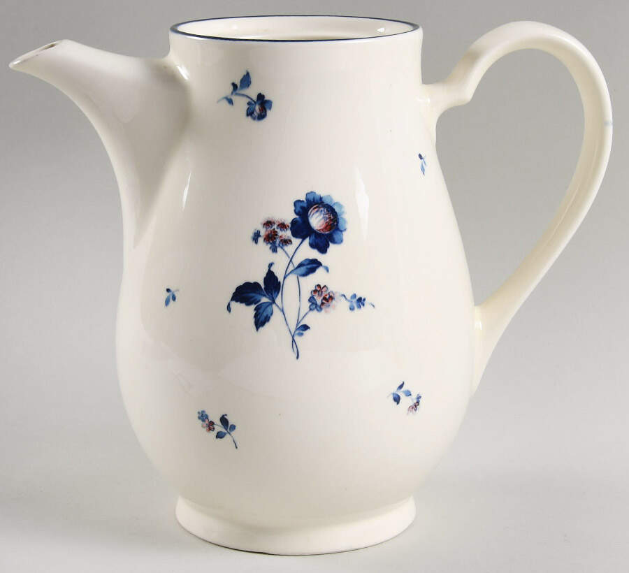 Blue Chintz Coffee Pot No Lid by Noritake-1