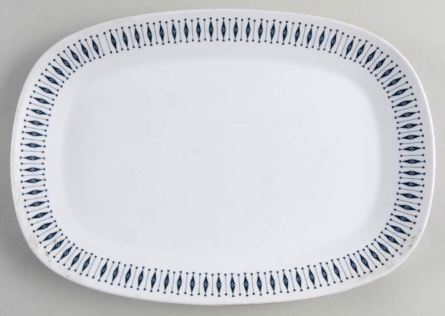 Blue Comet 15" Oval Serving Platter by Noritake-1