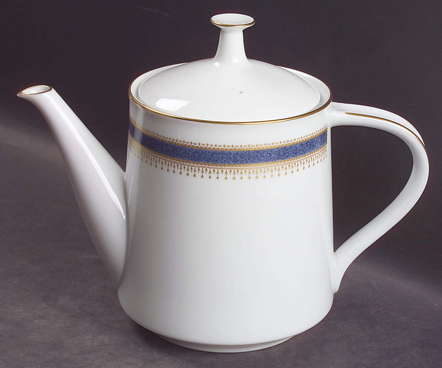 Blue Dawn (Coupe) Teapot & Lid by Noritake-1
