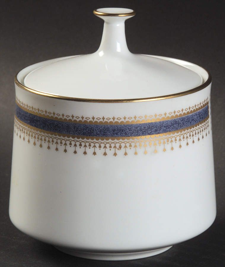 Blue Dawn (Coupe) Sugar Bowl & Lid by Noritake-1