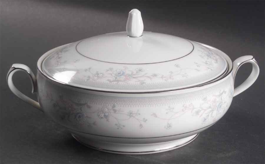 Blue Destiny Round Covered Vegetable by Noritake-1