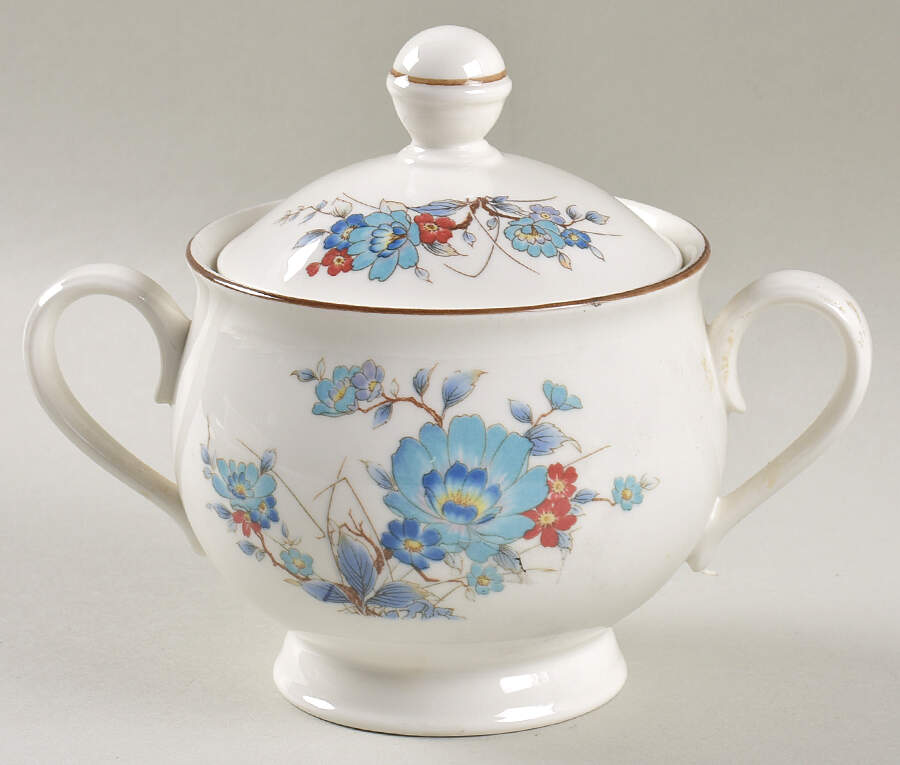 Bleufleur Sugar Bowl & Lid by Noritake-1