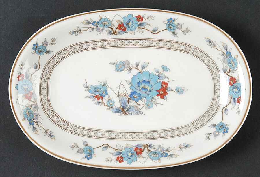 Bleufleur Relish/Butter Tray by Noritake-1
