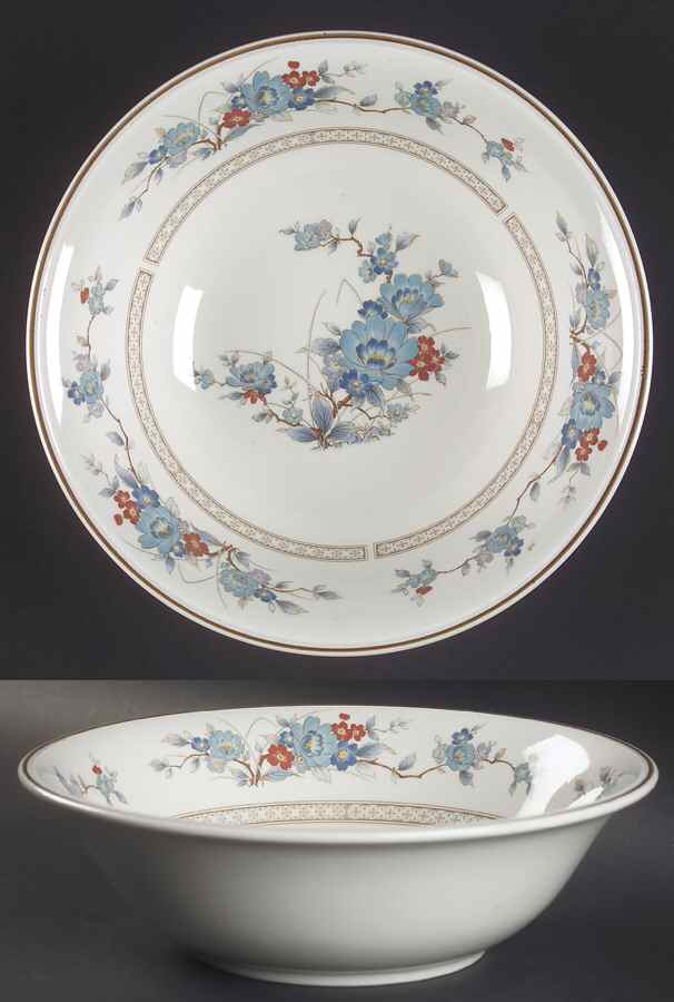 Bleufleur 9" Round Vegetable Bowl by Noritake-1