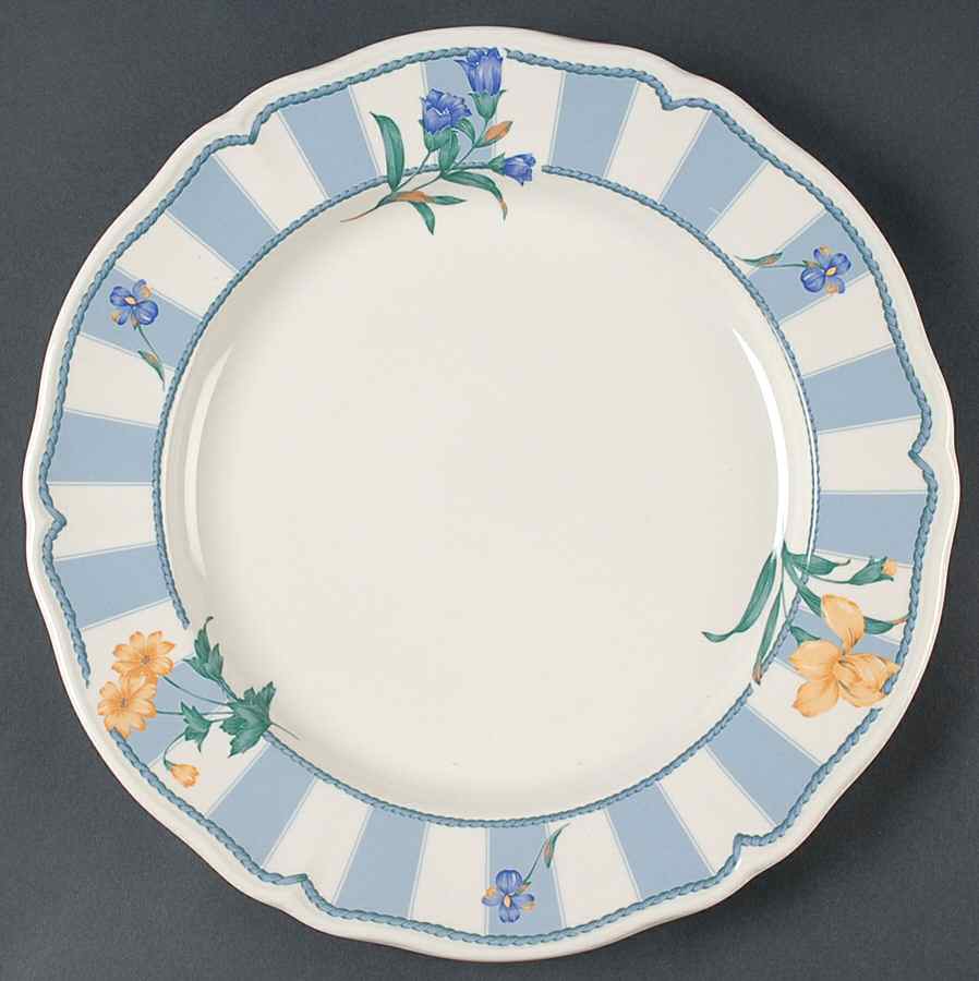 Blue Estate 12" Chop Plate (Round Platter) by Noritake-1