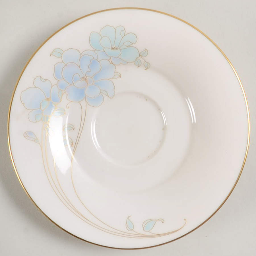 Blue and Gold Saucer by Noritake-1