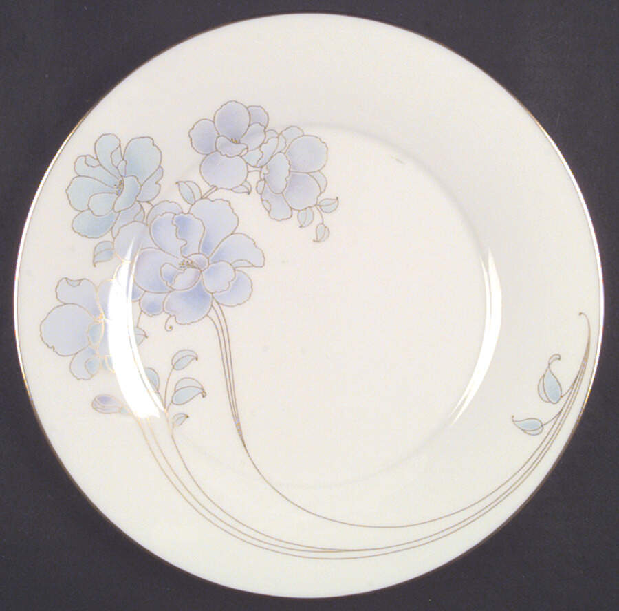 Blue and Gold Dinner Plate by Noritake-1