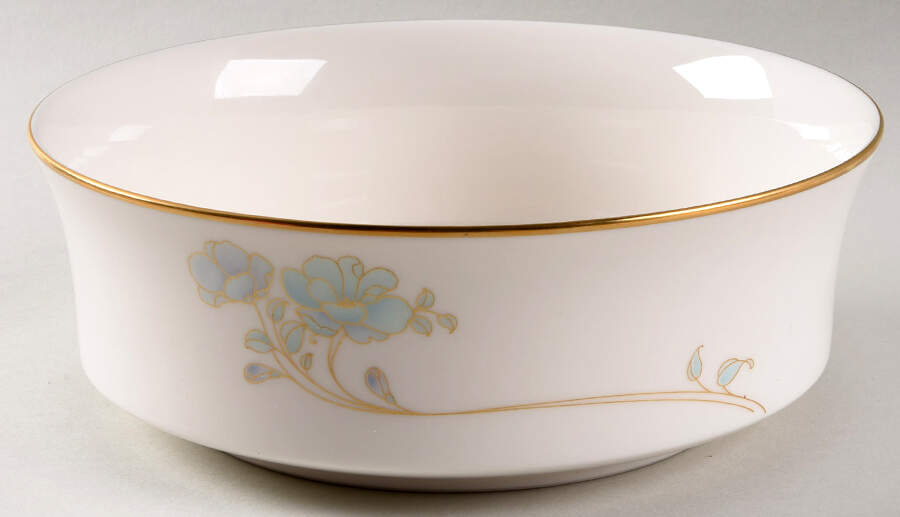 Blue and Gold Large Round Vegetable No Lid by Noritake-1