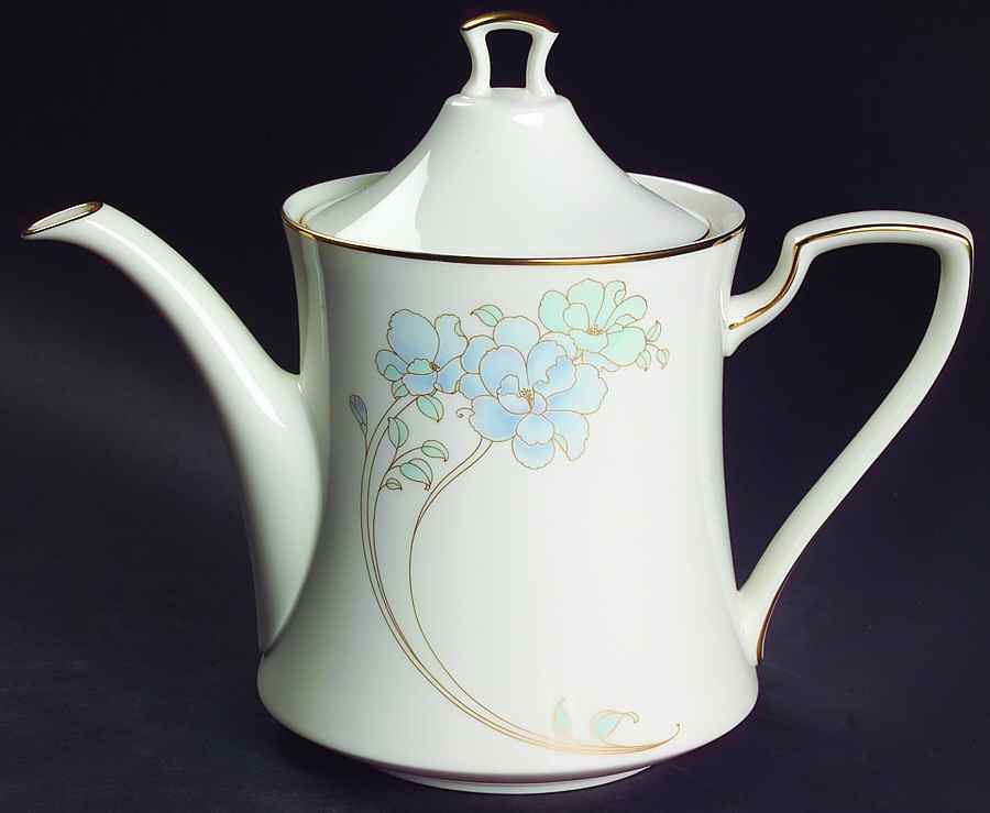 Blue and Gold Teapot & Lid by Noritake-1