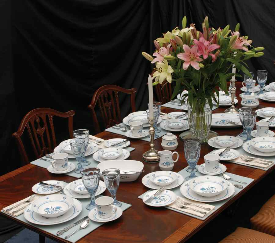 Blue Haven 64 Piece Estate Set by Noritake-1