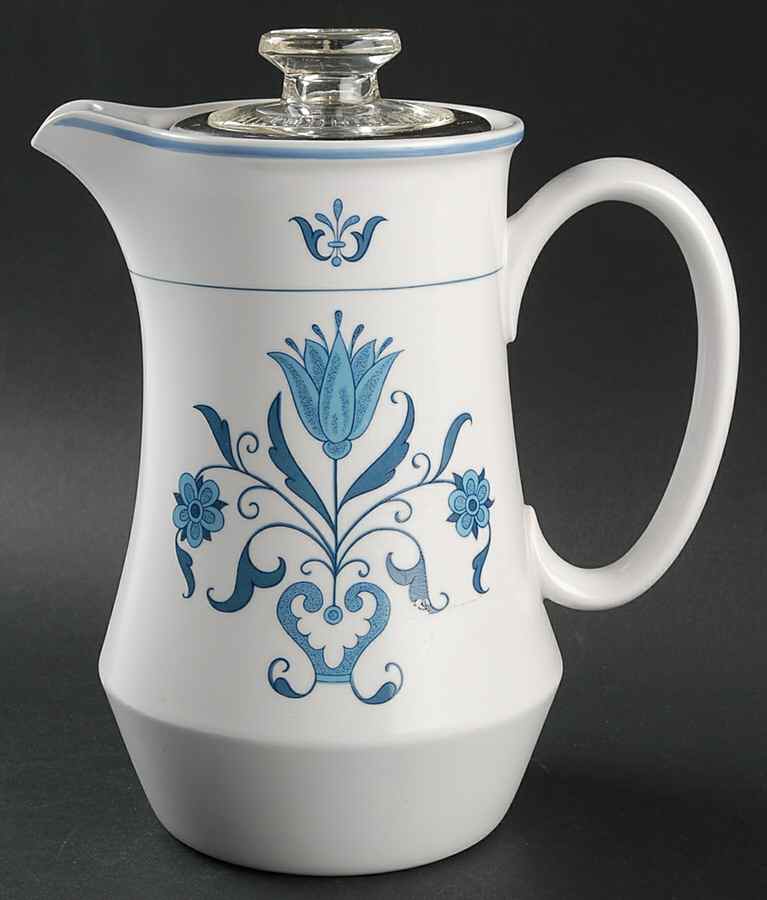 Blue Haven Percolator & Lid w/Drip by Noritake-1