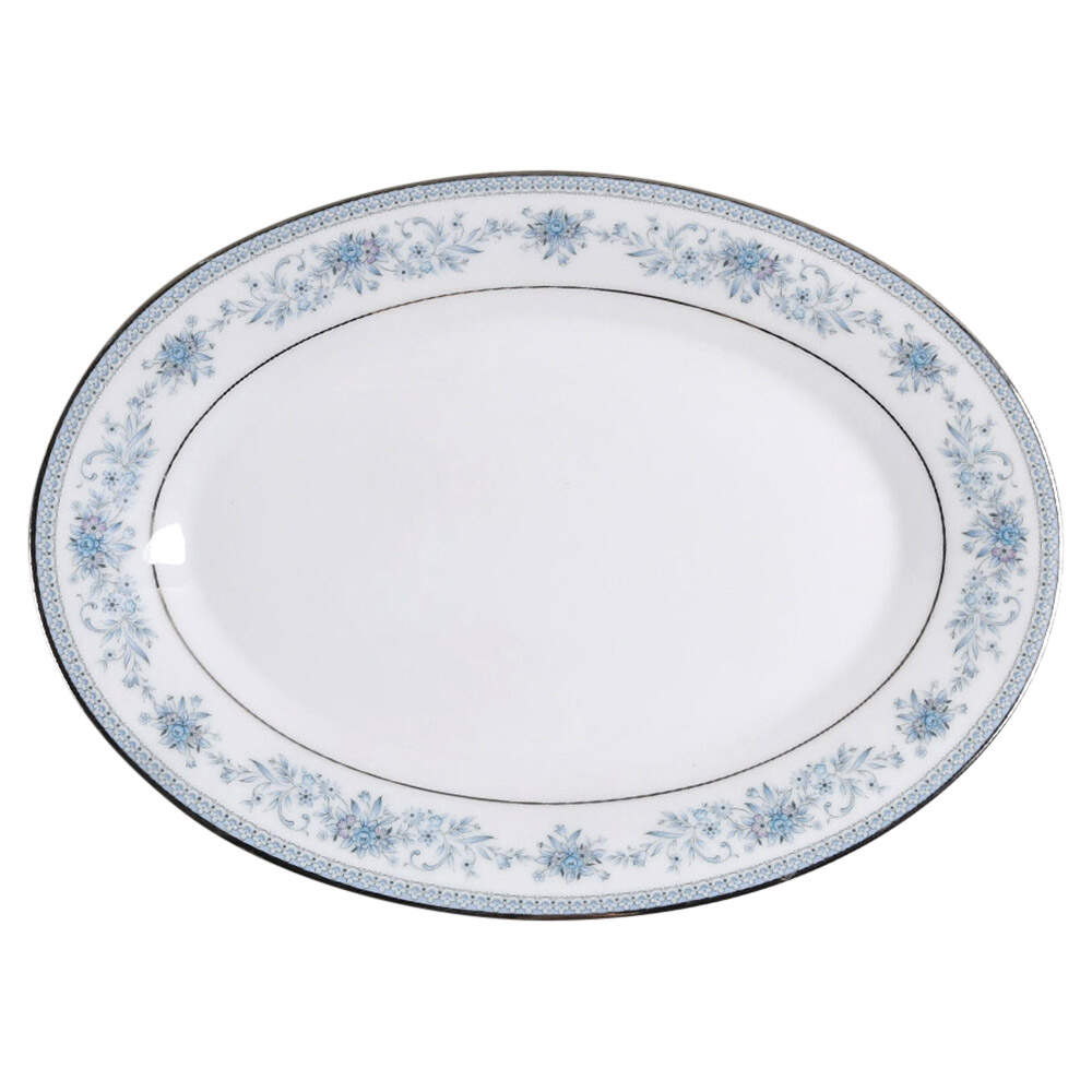 Blue Hill 12" Oval Serving Platter by Noritake-1