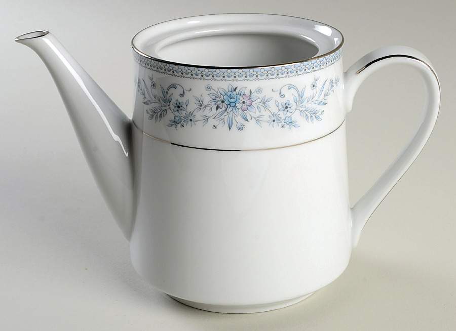 Blue Hill Teapot No Lid by Noritake-1