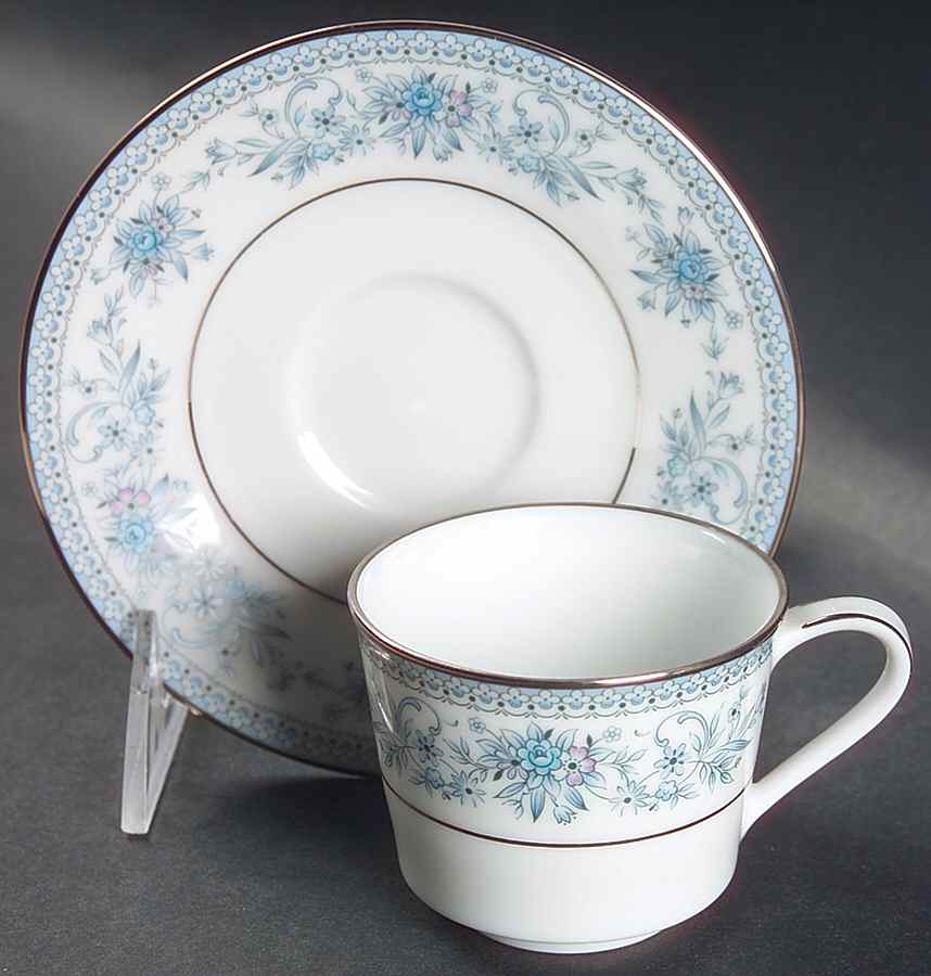 Blue Hill Flat Demitasse Cup & Saucer Set by Noritake-1
