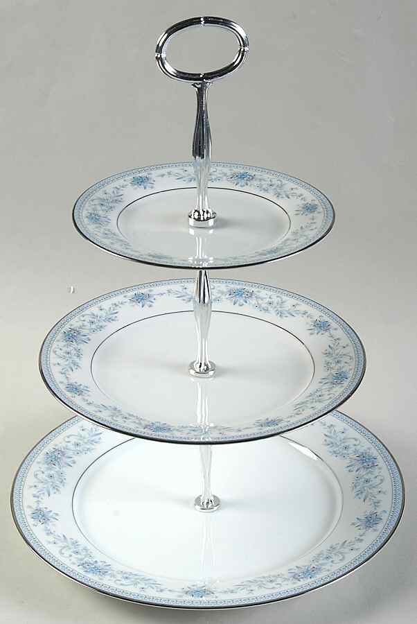 Blue Hill 13 7/8"-14 1/4" 3-Tiered Serving Tray(DP,SP,BB) HC by Noritake-1