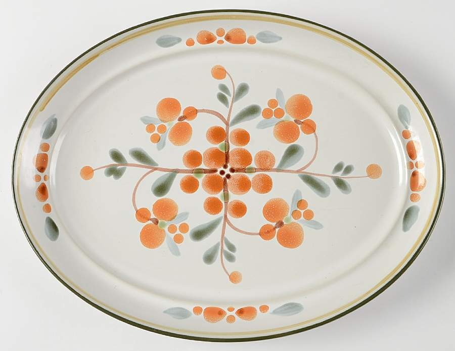 Bliss 14" Oval Serving Platter by Noritake-1
