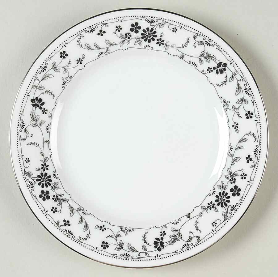 Black Lace Bread & Butter Plate by Noritake-1