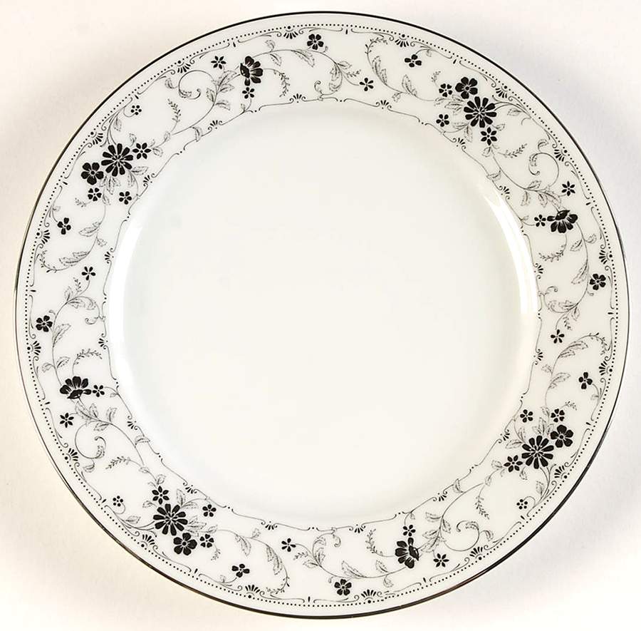 Black Lace Salad Plate by Noritake-1
