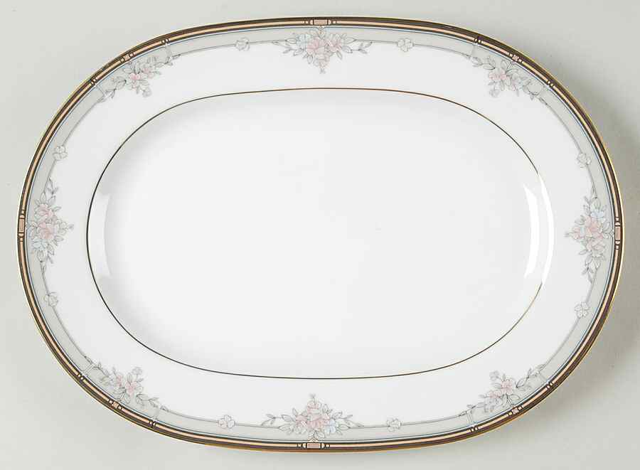 Blossom Mist 12" Oval Serving Platter by Noritake-1