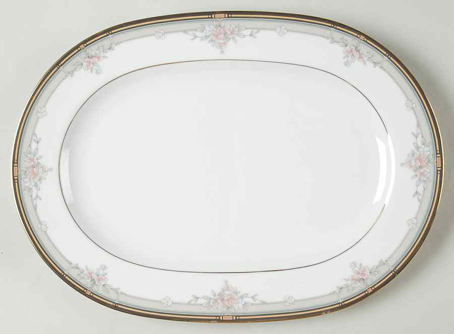 Blossom Mist 14" Oval Serving Platter by Noritake-1
