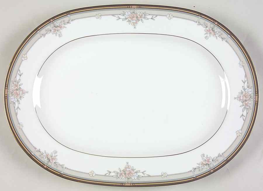 Blossom Mist 16" Oval Serving Platter by Noritake-1