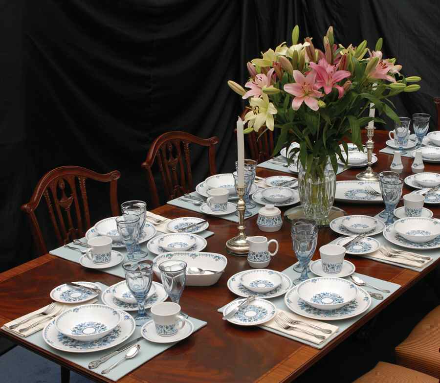 Blue Moon 63 Piece Estate Set by Noritake-1