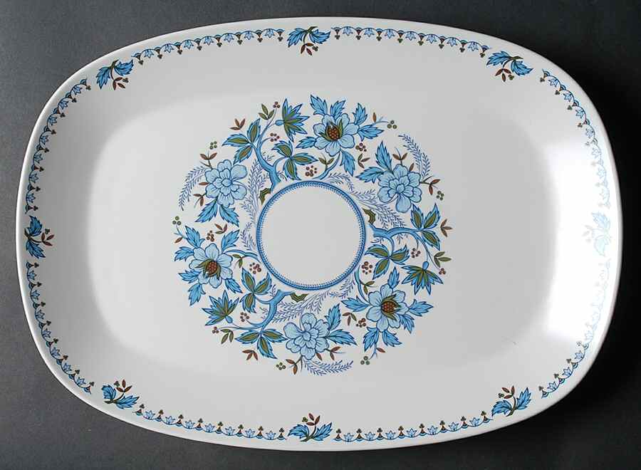 Blue Moon 15" Oval Serving Platter by Noritake-1