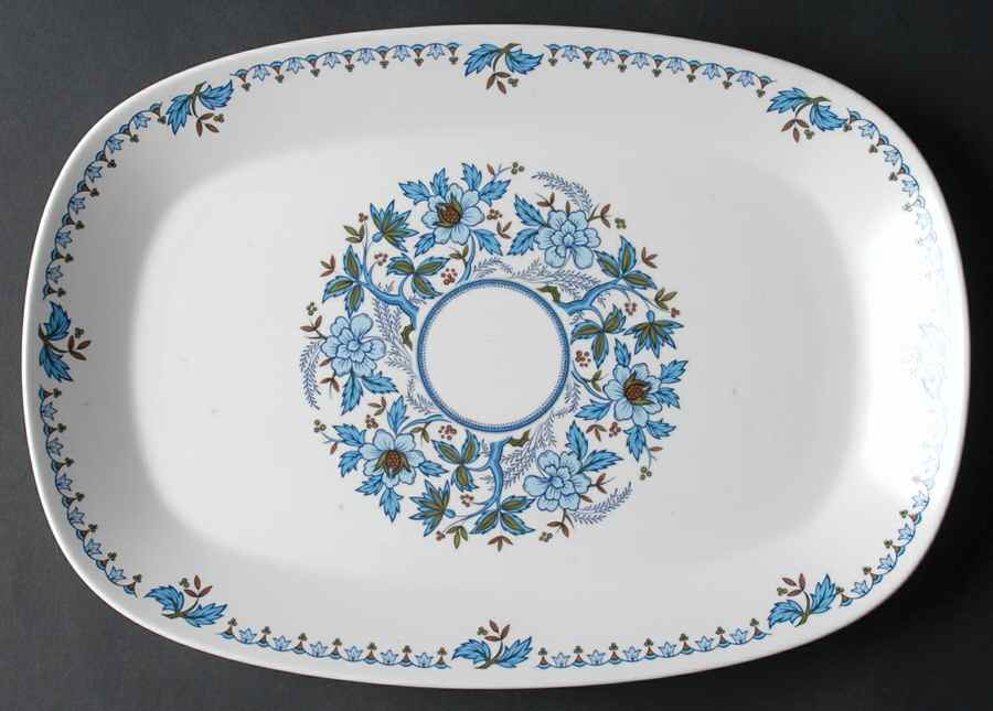 Blue Moon 13" Oval Serving Platter by Noritake-1