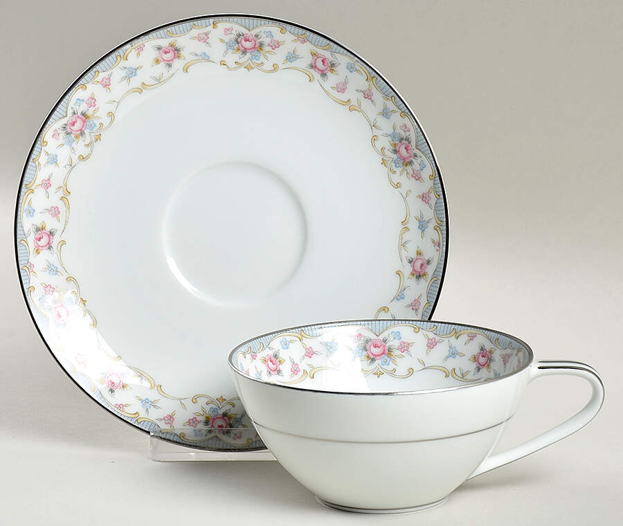 Bloomfield Flat Cup & Saucer Set by Noritake-1