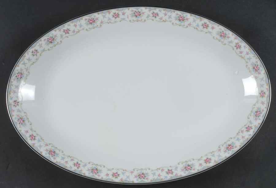 Bloomfield 16" Oval Serving Platter by Noritake-1