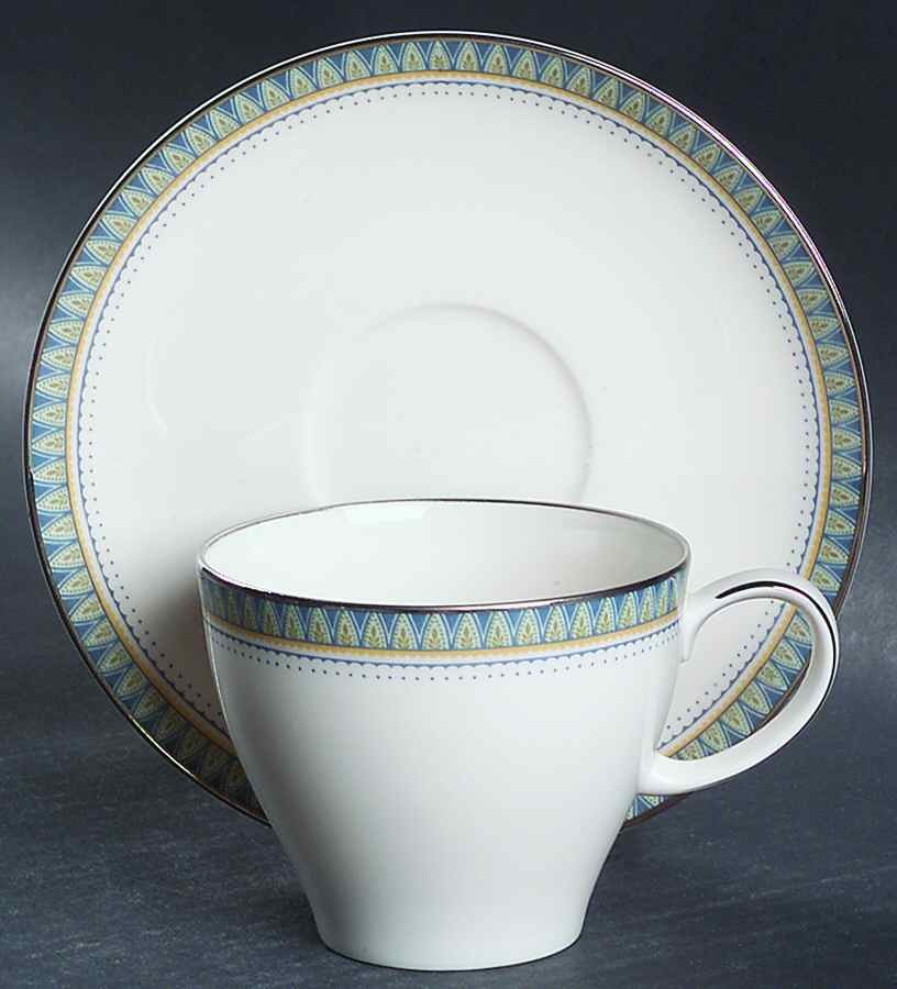 Bloomington Flat Cup & Saucer Set by Noritake-1