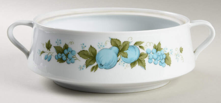 Blue Orchard 2 Qt Round Covered Casserole No Lid by Noritake-1