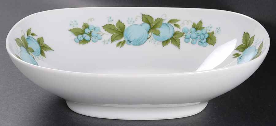 Blue Orchard 10" Oval Vegetable Bowl by Noritake-1