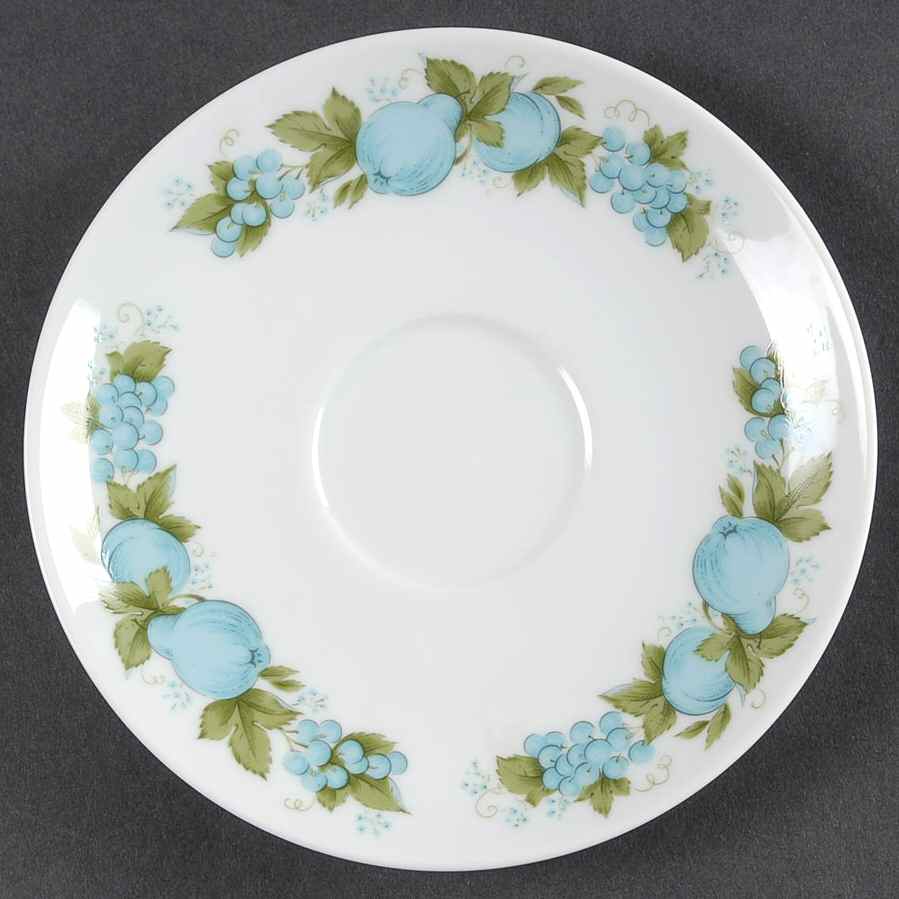 Blue Orchard Saucer by Noritake-1