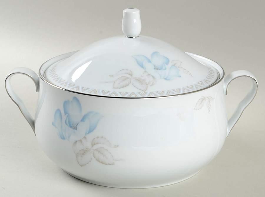 Blue Orient Round Covered Vegetable by Noritake-1