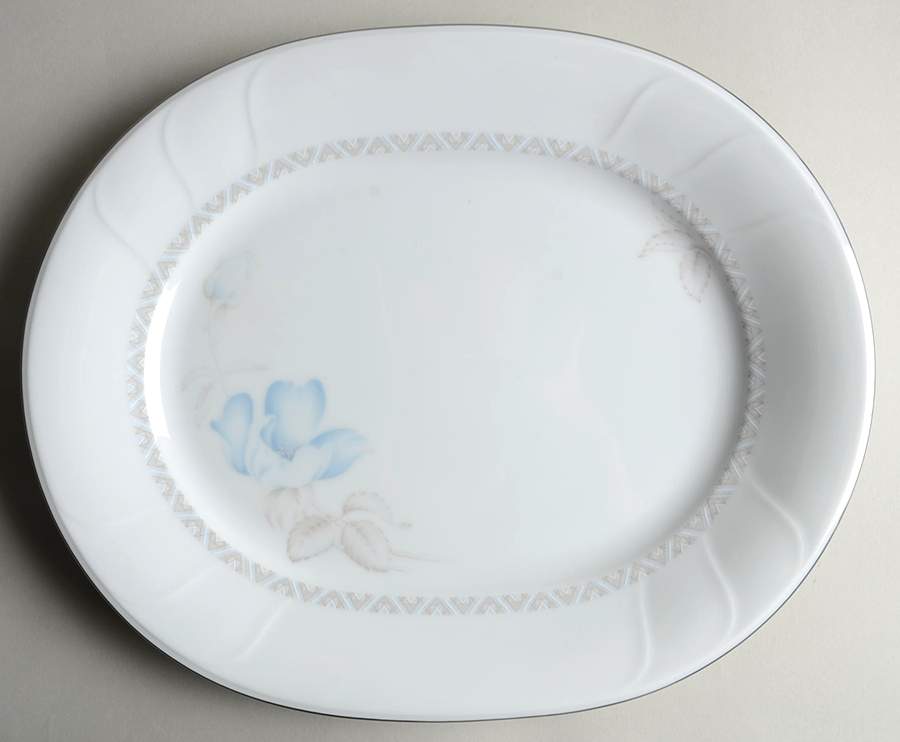 Blue Orient 13" Oval Serving Platter by Noritake-1