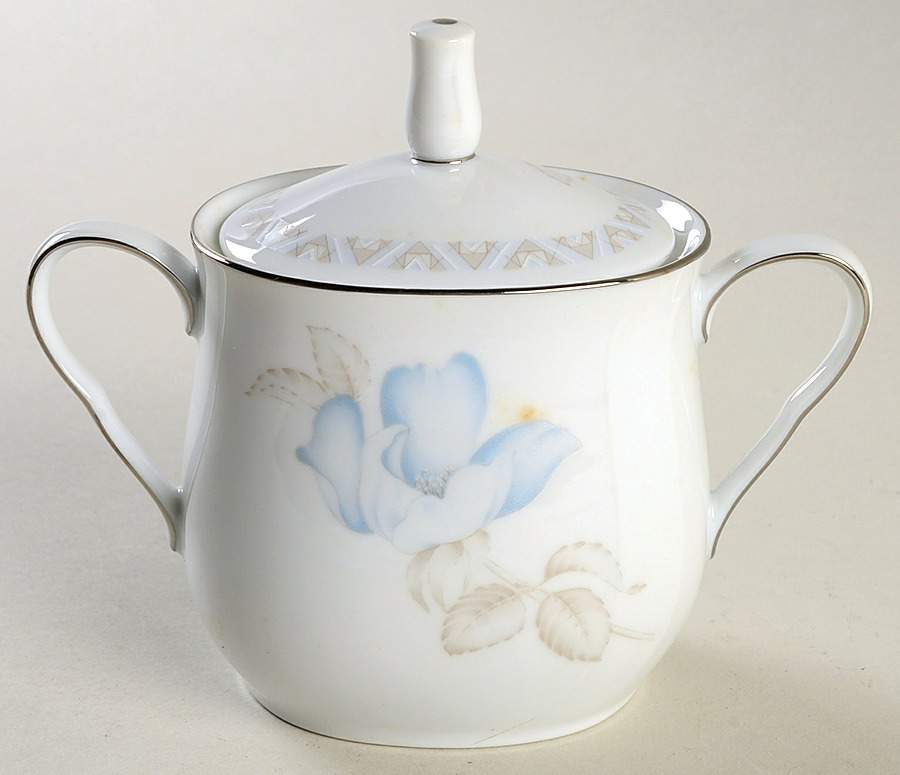Blue Orient Sugar Bowl & Lid by Noritake-1