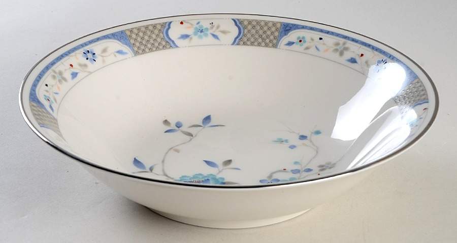 Blue Peony 9" Round Vegetable Bowl by Noritake-1